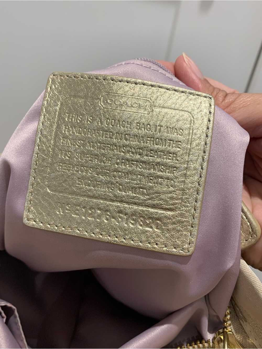 ๐ Coach Gold Optic Signature Jacquard Shoulder Bag with Gold Chain ๐ - Picture 3 of 13